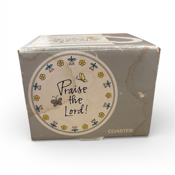 Hallmark Mug Mates Inspirational Praise The Lord Cream Mug with Coaster Set NEW - Picture 7 of 7